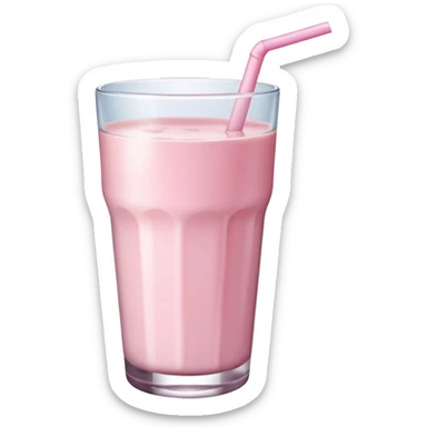 Pink milk image sticker
