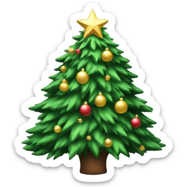 Aesthetic cost Christmas tree sticker