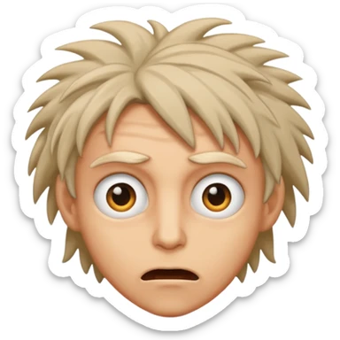 person going crazy sticker