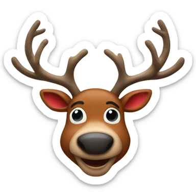 rudolf the red nose reindeer sticker