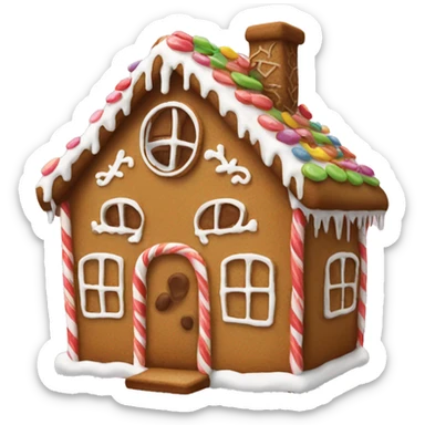 gingerbread house sticker