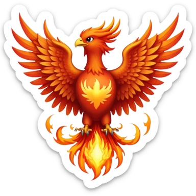 Phoenix rising with the word Boxx sticker