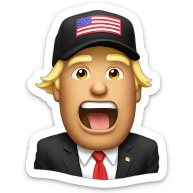 Trump rapping sticker