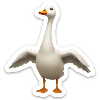 grateful goose pray sticker