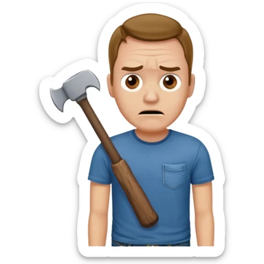 Brian robeson at the beginning of Hatchet

 sticker