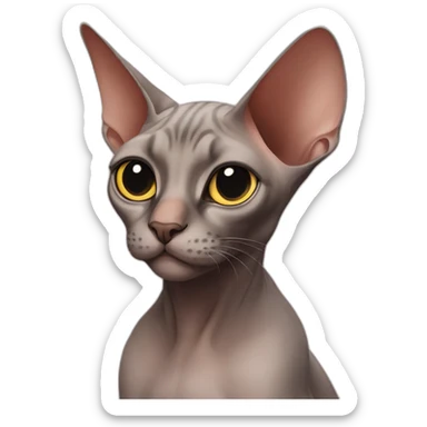 Sphinx cat sticker