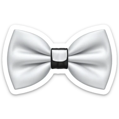 White bow tie like iPhone bow tie sticker