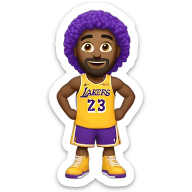 Reach for the Lakers wide eyed raver sticker