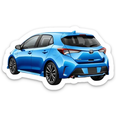 2016 Toyota Corolla Hatchback in blue sticker