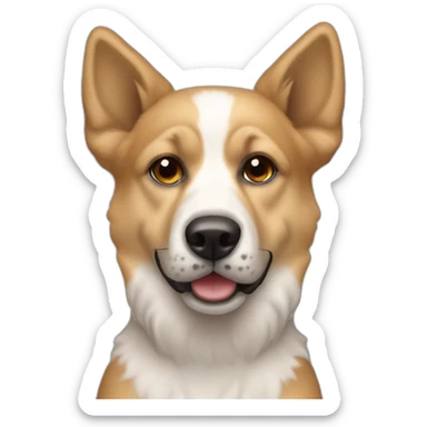 Un perro raza snauzher sticker