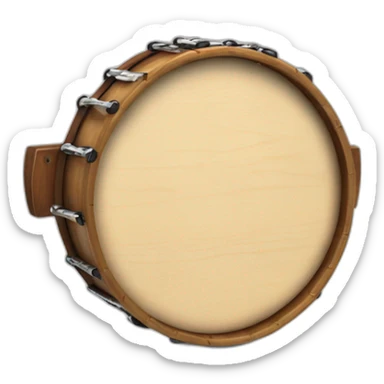 wooden tambourine sticker