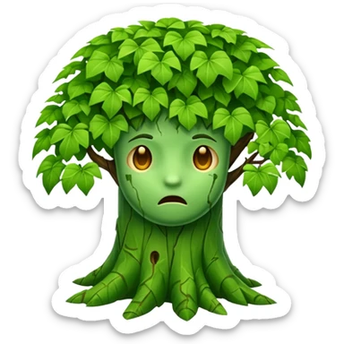 creeper tree sticker