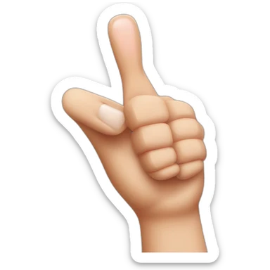 Thumbs up long nails sticker