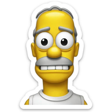 Homer s'impose.s sticker