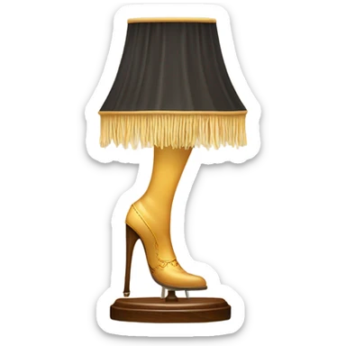 Leg lamp from the movie “A Christmas Story” sticker