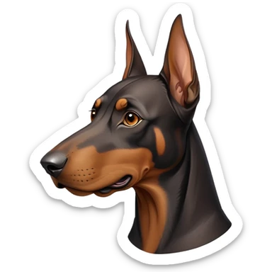 cinematic-noble-doberman-portrait-emoji,-poised-and-regal,-with-a-strong,-athletic-build-and-a-lustrous,-well-groomed-black and tan fur,-deep-set-soulful-brown-eyes,-simplified-yet-sharp-and-sophisticated-features,-highly-detailed, sticker