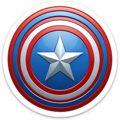 hazme un emojis del escudo del capitán América sticker