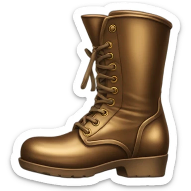 bronze boot sticker