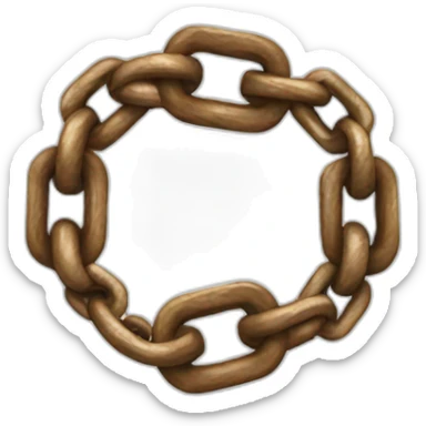 Chain broken in the middle sticker