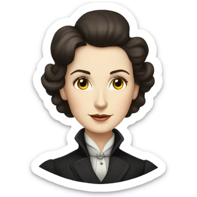 female nikola tesla sticker