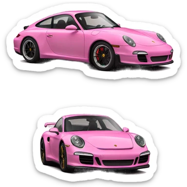 Porsche pink sticker