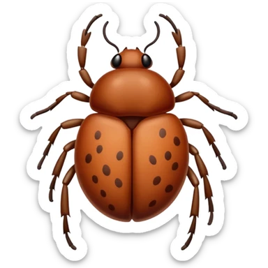 tick with covid sticker