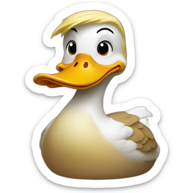 Donald trump duck sticker