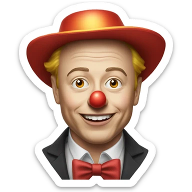 Elon Musk Clown sticker