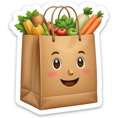  grocery bag sticker