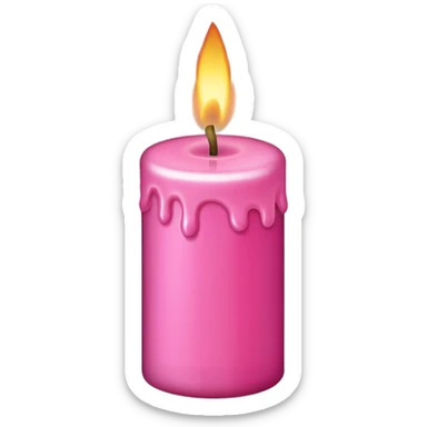pink and gold candle sticker
