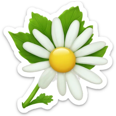 CHAMOMILE with leaf sticker