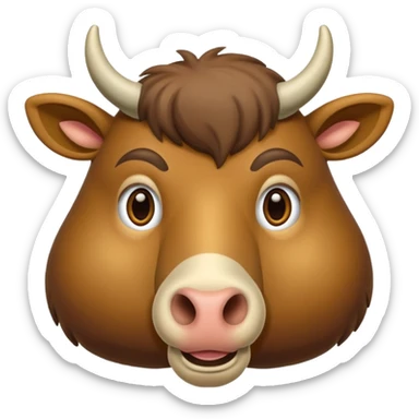 Un chameau avec un gros nez sticker