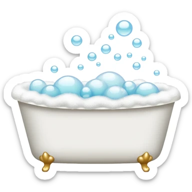 bath tub with foam sticker