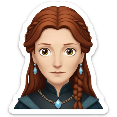 Catelyn Stark Games of Throne Face Only sticker