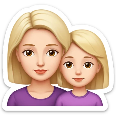 Mother and daughter  sticker