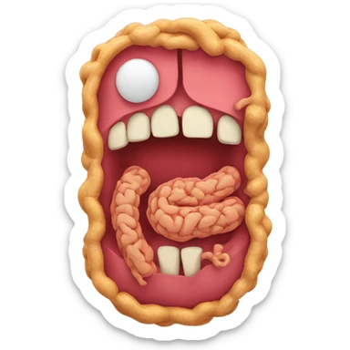 The digestive system sticker