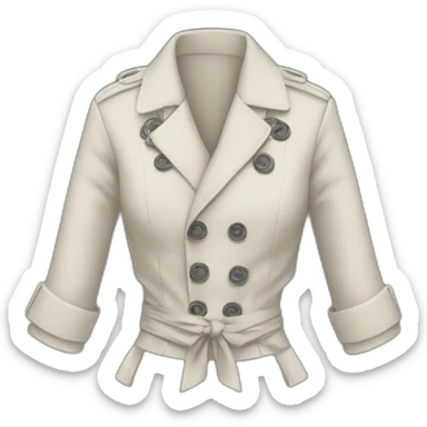 Jacket sleeves tied around waist sticker