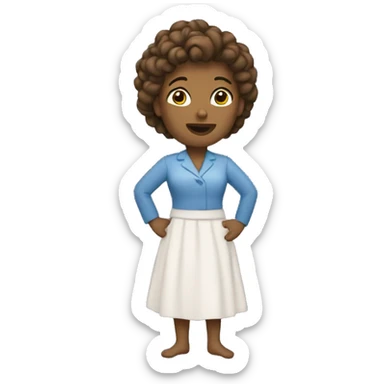 une femme qui se transforme en étoile sticker