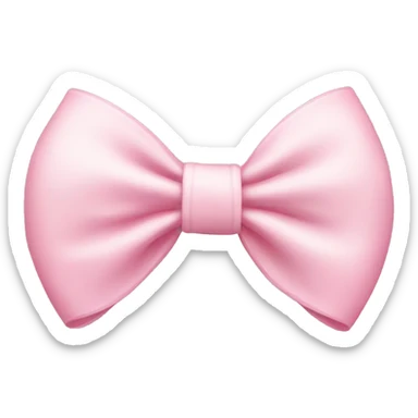 Light pink bow sticker
