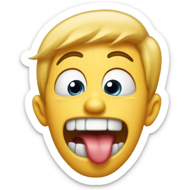 hungry thirsty goofy sticker