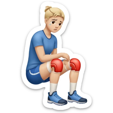 knee injury sticker