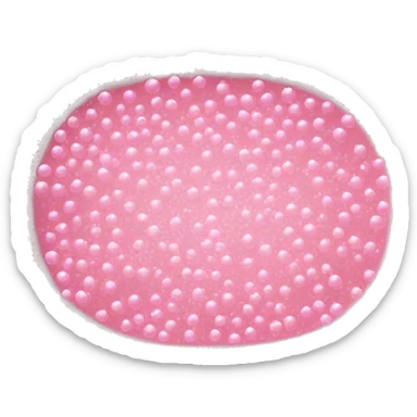 Bath tub filled with pink bubbles sticker