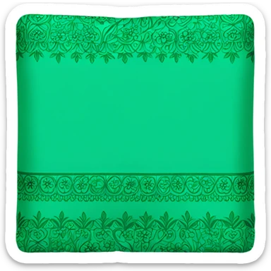 green fabric with floral pattern, smart fabric, high-tech textile sticker