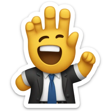 Peru with hands up sticker