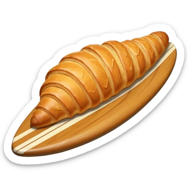 Croissant on the surfboard sticker