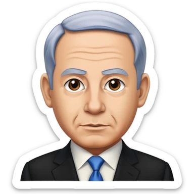 benjamin netanyau as a dictator sticker