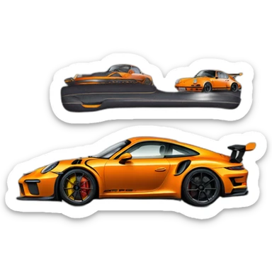 Porsche 911 992 gt3rs sticker