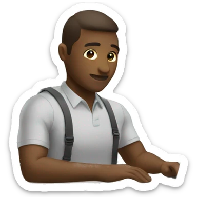 working remotely sticker