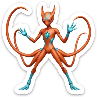 Deoxys-Fakémon-hybrid-creature (full body)  sticker
