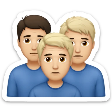 3 sleepless guys sticker